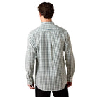 Ariat Men's Off White and Multi Plaid Wrinkle Free Bern Fitted Shirt 10079264