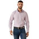 Ariat Men's Purple Ash Wrinkle Free Solid Pinpoint Oxford Classic Fit Shirt 10079286
