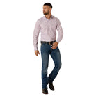 Ariat Men's Purple Ash Wrinkle Free Solid Pinpoint Oxford Classic Fit Shirt 10079286