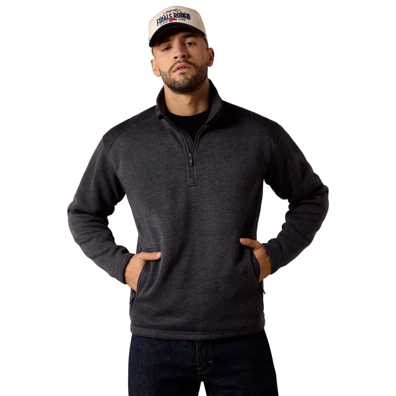 Ariat Men's Ombre Blue Caldwell 1/4 Zip Sweater 10079316