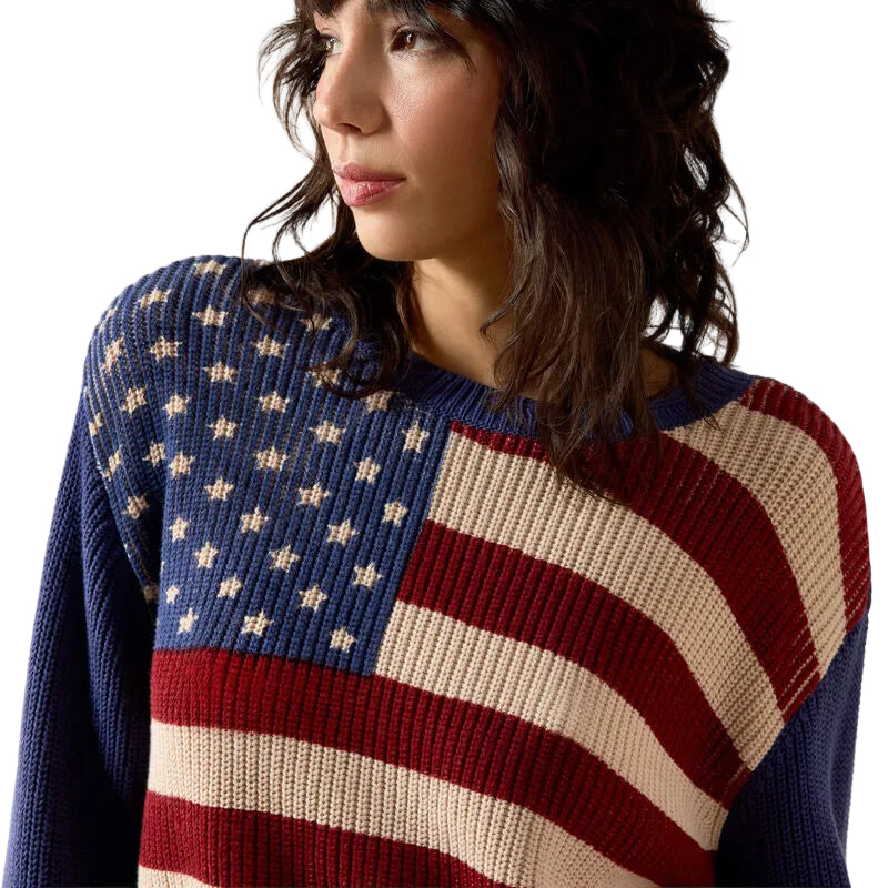 Ariat Women's Indigo Knit Americana Sweater 10079344