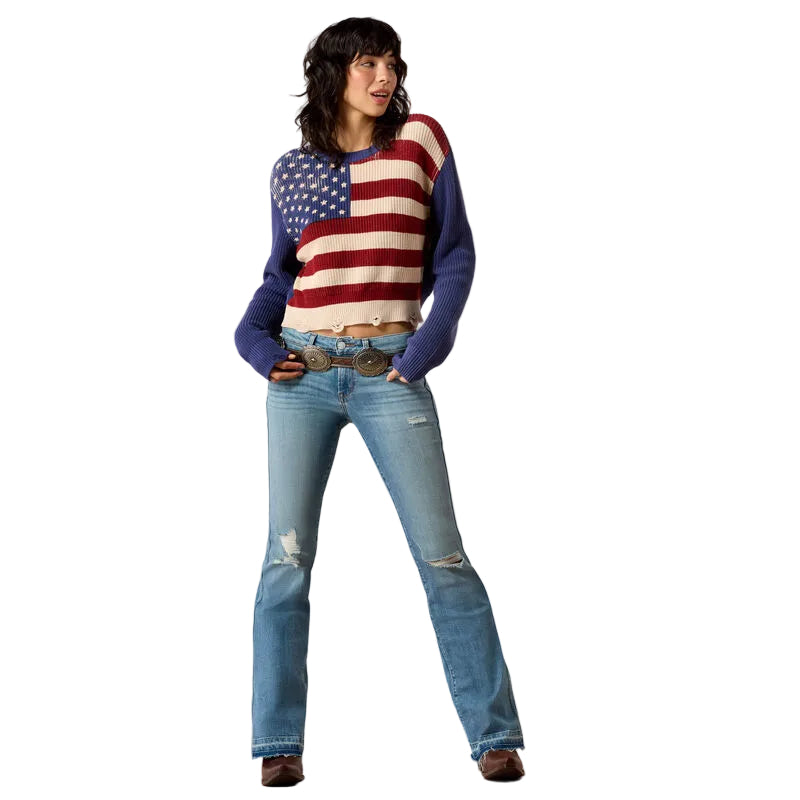 Ariat Women's Indigo Knit Americana Sweater 10079344