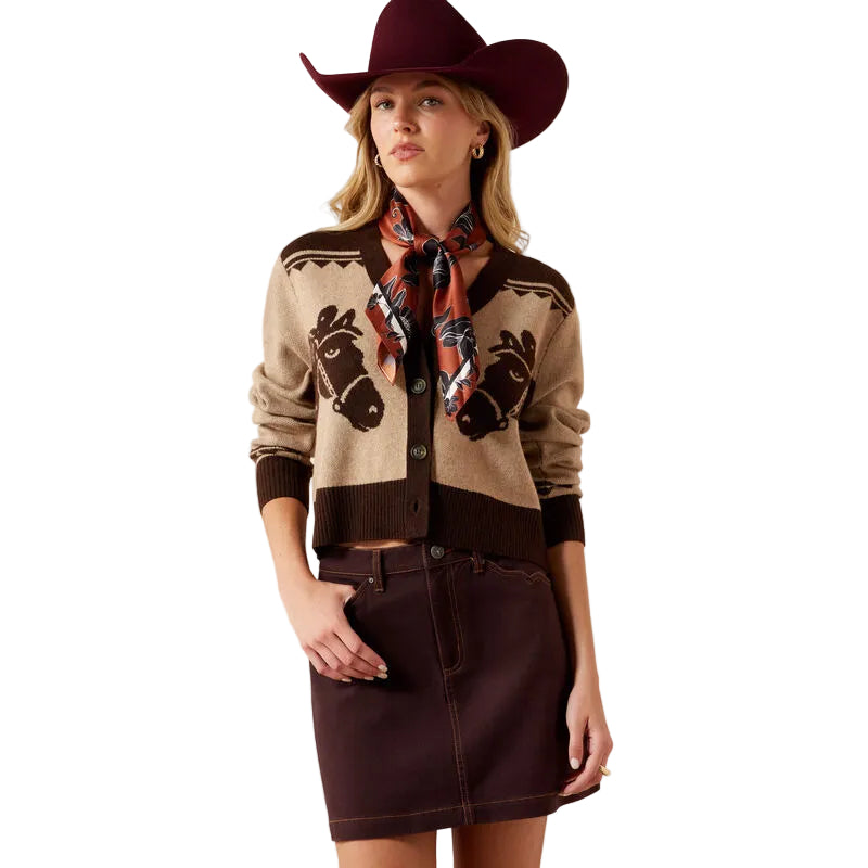 Ariat Women's Tan/Brown Colter Cardigan 10079394