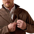 Ariat Men's Wren Faux Leather Print Vernon Softshell Jacket 10079404