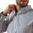 Ariat Men's White Geometric PRint Perez Classic Fit Shirt 10079422