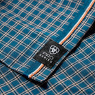 Ariat Men's Sailor Blue Plaid Pro Series Whit Fitted Shirt 10079443