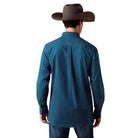 Ariat Men's Sailor Blue Geometric Claude Fitted Shirt 10079444