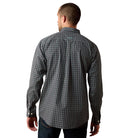 Ariat Men's Black Small Plaid Wrinkle Free Barbary Classic Fit Shirt 10079488