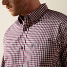 Ariat Men's Blue Night Micro Plaid Pro Series Jarvis Classic Fit Shirt 10079532
