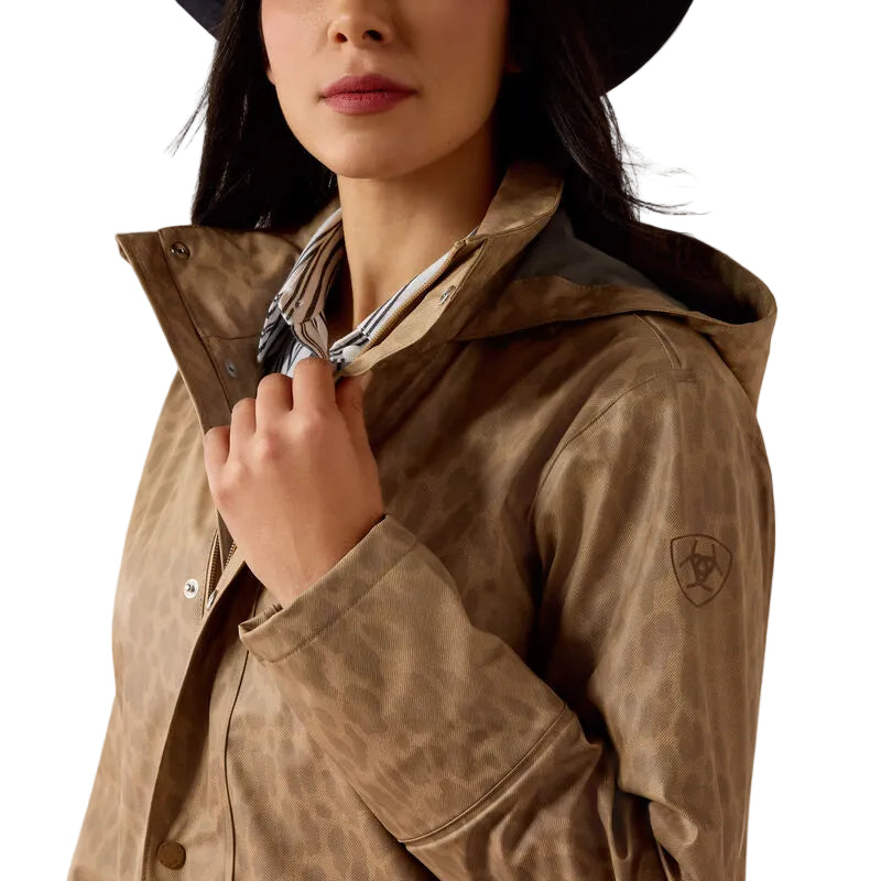 Ariat Women's Faded Leopard Drizzle Rain Coat 10079586