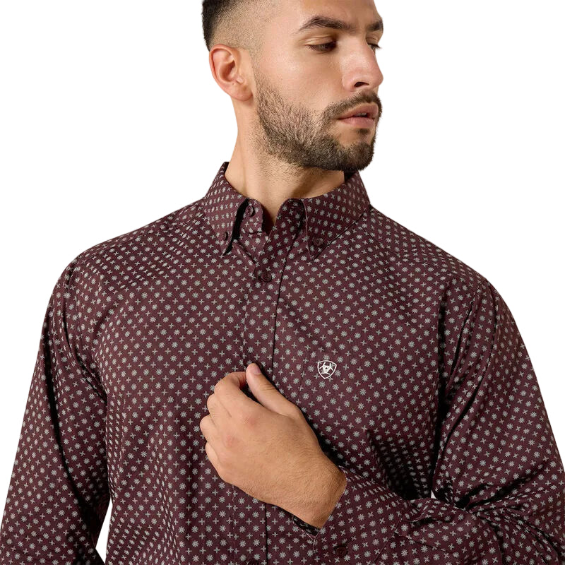 Ariat Men's Fudge Medallion Print Contstantine Classic Fit Shirt 10079623
