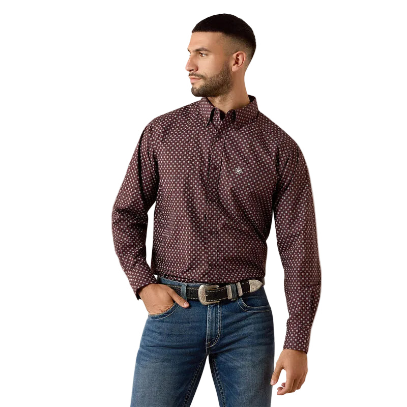 Ariat Men's Fudge Medallion Print Contstantine Classic Fit Shirt 10079623