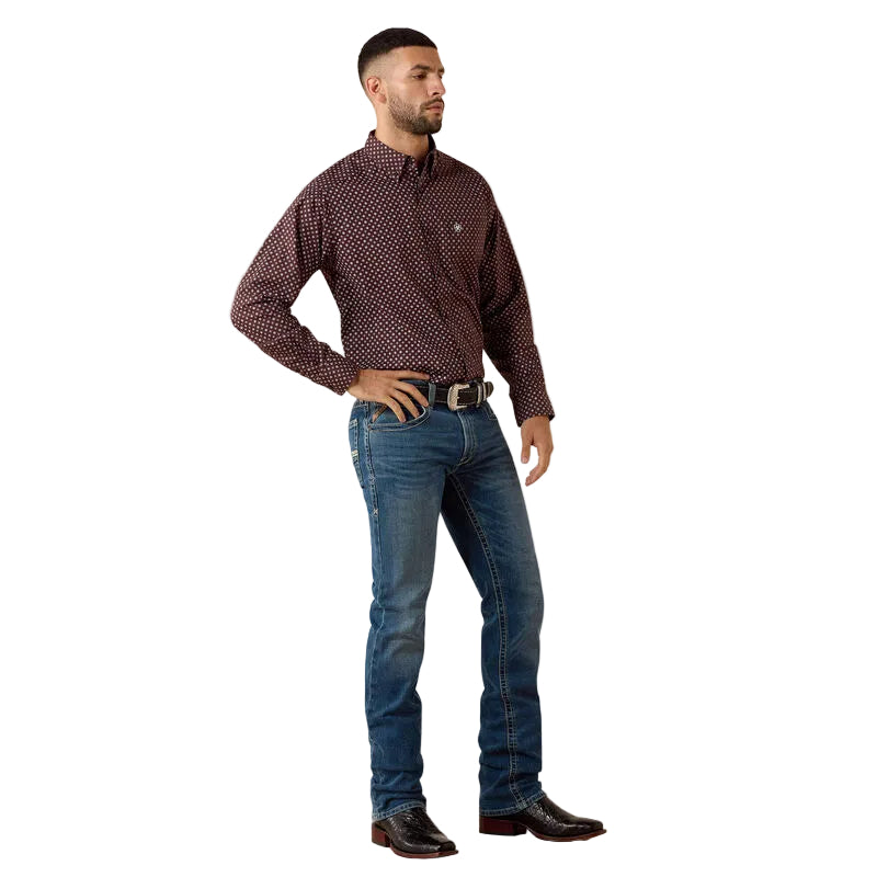 Ariat Men's Fudge Medallion Print Contstantine Classic Fit Shirt 10079623