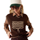 Ariat Women's Chicory Coffee Wichita Sweater Vest 10079634