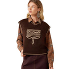 Ariat Women's Chicory Coffee Wichita Sweater Vest 10079634