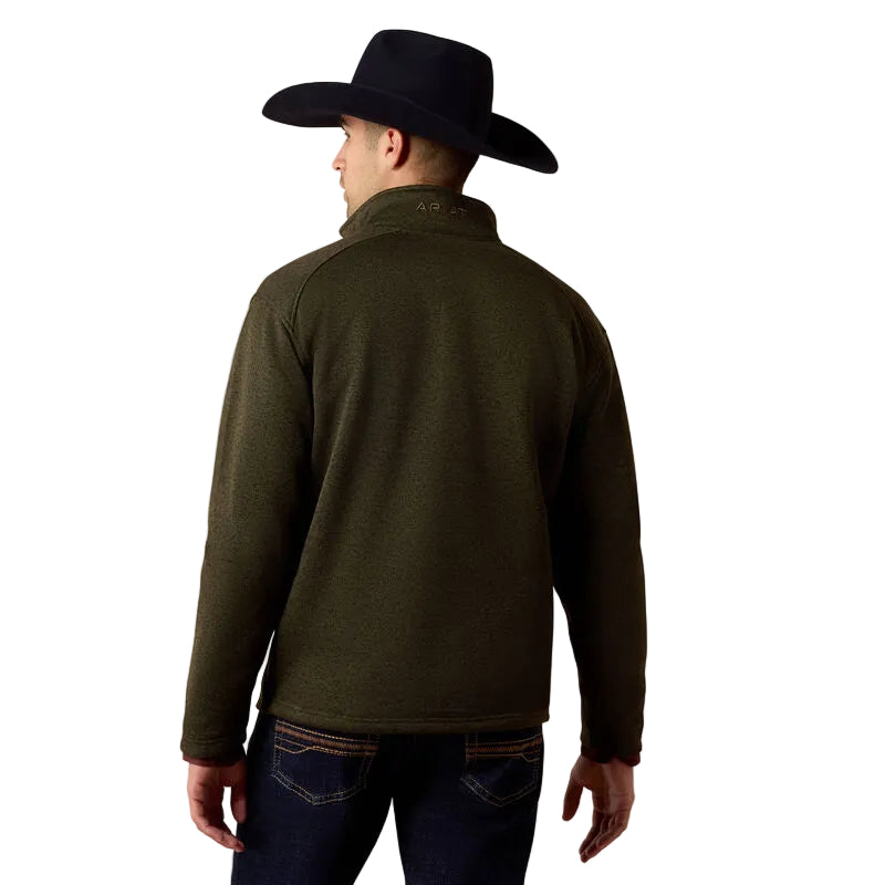 Ariat Men's Dark Green Caldwell 1/4 Zip Sweater 10079650
