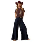 Ariat Women's Chocolate Plum Rebel with A Cause T-shirt 10079672