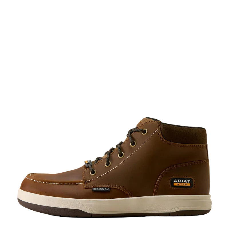 Ariat Men's Distressed Brown Outmatch Mid Composite Toe Work Shoe 10080333