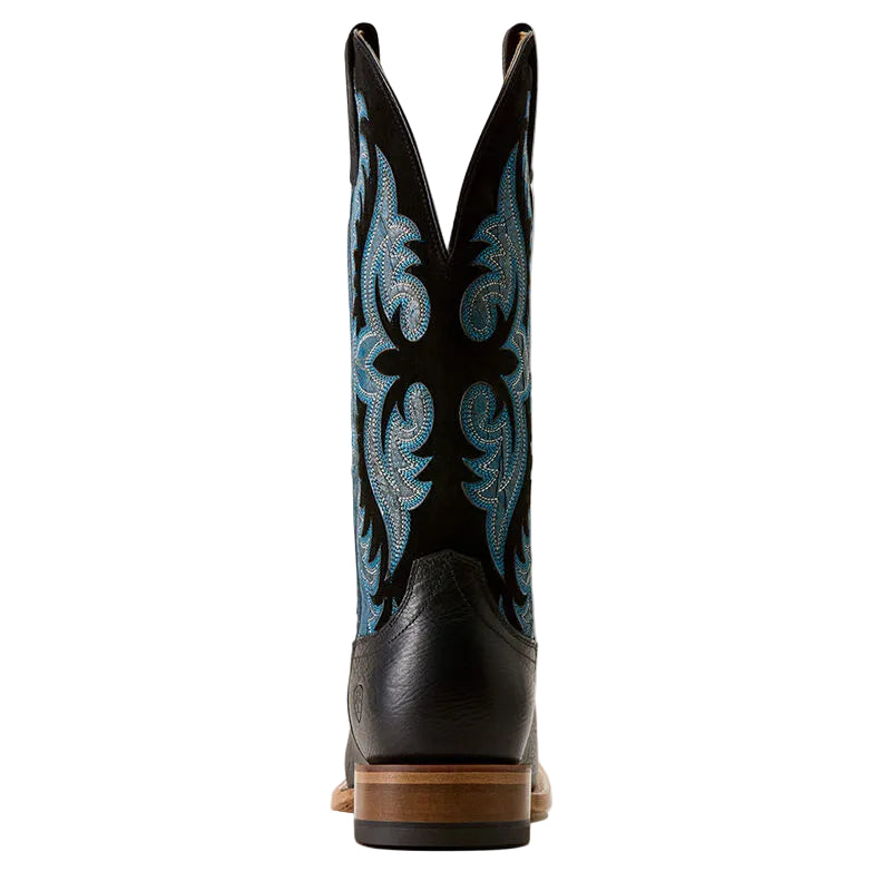 Ariat Men's Black/Bolt Blue Gritstone Wide Square Toe Cowboy Boots 10080525
