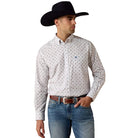 Ariat Men's White Medallion Print Nielson Classic Fit Shirt 10080622
