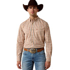 Ariat Men's Vanilla Custard Multi Plaid Pro Series Dave Classic Fit Shirt 10080629