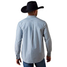 Ariat Men's Real Teal Banker Stripe Pro Series Delaney Classic Fit Shirt 10080654