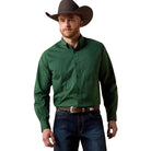Ariat Men's Pine Needle Green Medallion Print Larkspur Classic Fit Shirt 10080658