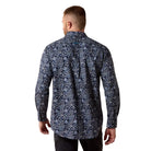 Ariat Men's Black Paisley Print Nicholson Classic Fit Shirt 10080664