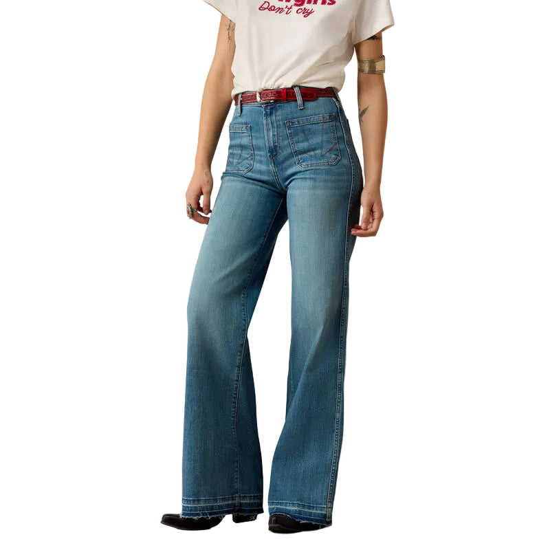 Ariat Women's Delaware Ultra High Rise Mavis Wide Leg Jeans 10080875