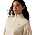Ariat Women's Oatmeal Holiday 1/2 Zip Sweatshirt 10085379