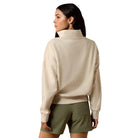 Ariat Women's Oatmeal Holiday 1/2 Zip Sweatshirt 10085379