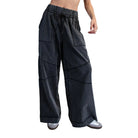 Women's ee:some Ash Black Exposed Seam Wide Leg Pants PK14769