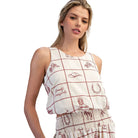 Women's Ee:some Western Patterned Crop Top TH15843