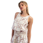 Women's Ee:some Western Patterned Crop Top TH15843