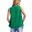 Women's ee:some Lilac V-neck Sleeveless Tank Top TK54543