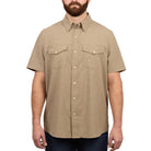 Men's Game Guard Short Sleeve Bark Stockyard Shirt 1060:HBRK