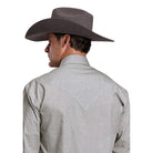 Men's Stetson Long Sleeve Running Diamonds Printed Snap Shirt 11-001-0425-4023