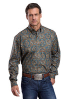 Men's Stetson Vintage Medallion Paisley Long Sleeve Shirt 11-001-0526-1065