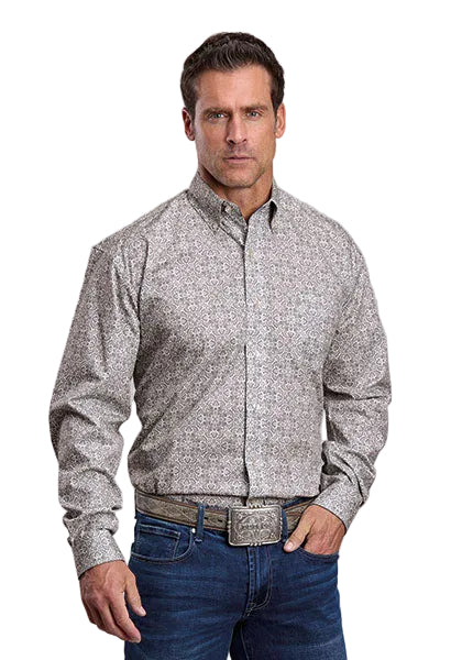 Men's Stetson Long Sleeve Button Down One Pocket Shirt 11-001-0526-2005