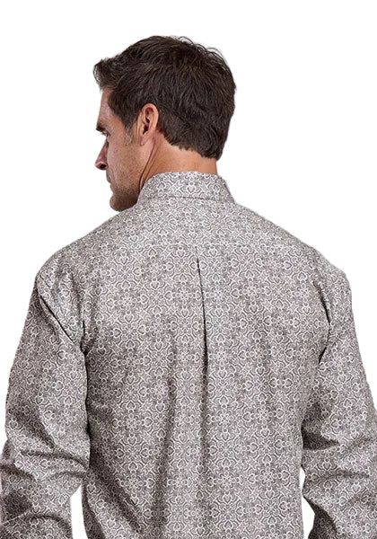 Men's Stetson Long Sleeve Button Down One Pocket Shirt 11-001-0526-2005