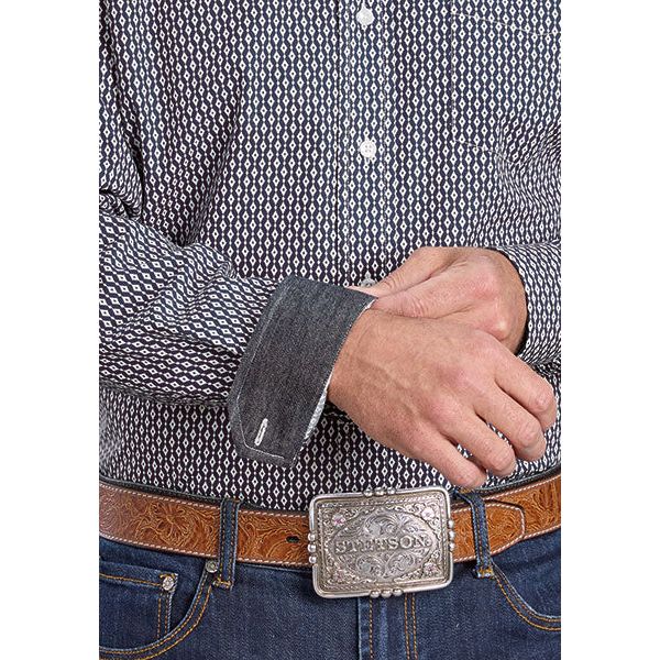 Men's Stetson All Over Print Button Shirt 11-001-0526-2062 - Crazy House Western Wear