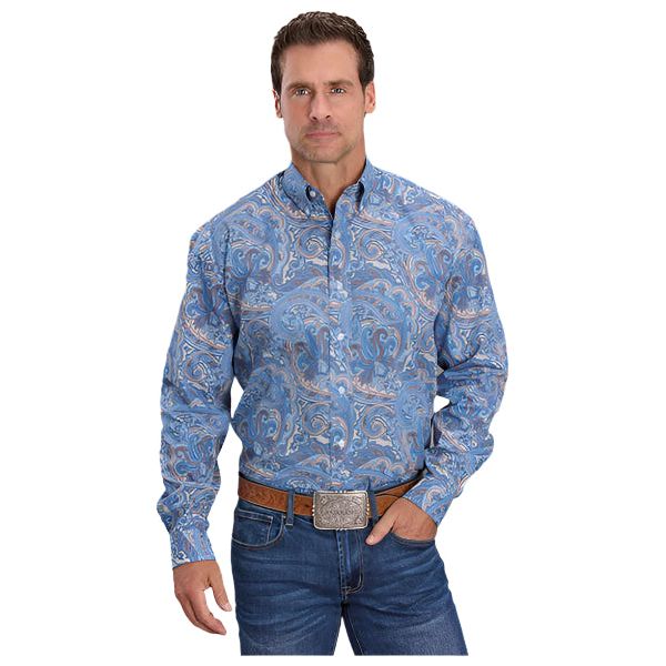 Men's Roper Long Sleeve Patterned Shirt 11-001-0526-4013