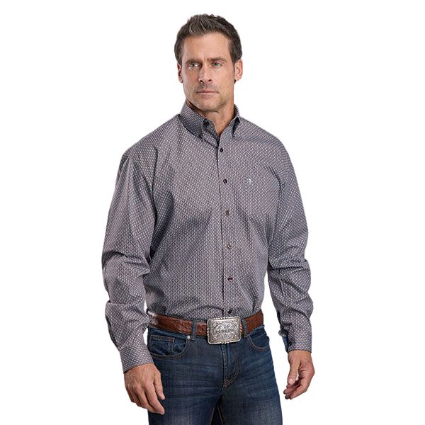 Men's Stetson Long Sleeve Button Up Shirt 11-001-0526-6043