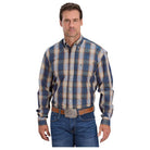 Men's Stetson Long Sleeve 1 Pocket Plaid Button Up Shirt 11-001-0579-5028 - Crazy House Western Wear