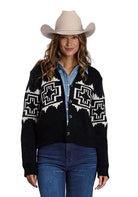 Stetson Women's Black Button Cardigan Sweater 11-027-0539-7056 