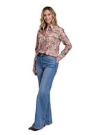 Stetson Women's Long Sleeve "Cactus Flower" Snap Shirt 11-050-0590-7038