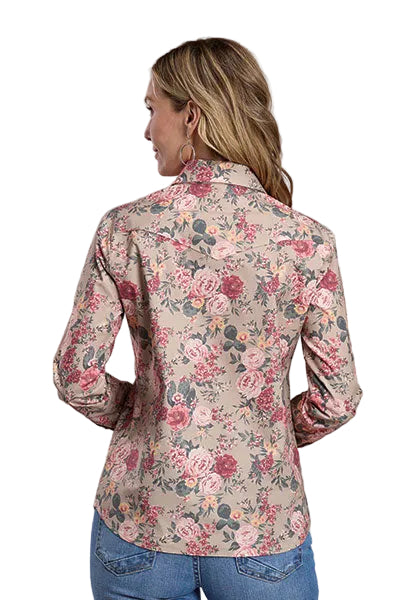 Stetson Women's Long Sleeve "Cactus Flower" Snap Shirt 11-050-0590-7038