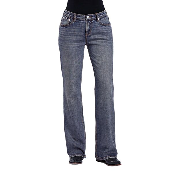 Women's Stetson Midrise Loose Fit Boot Cut Jeans 