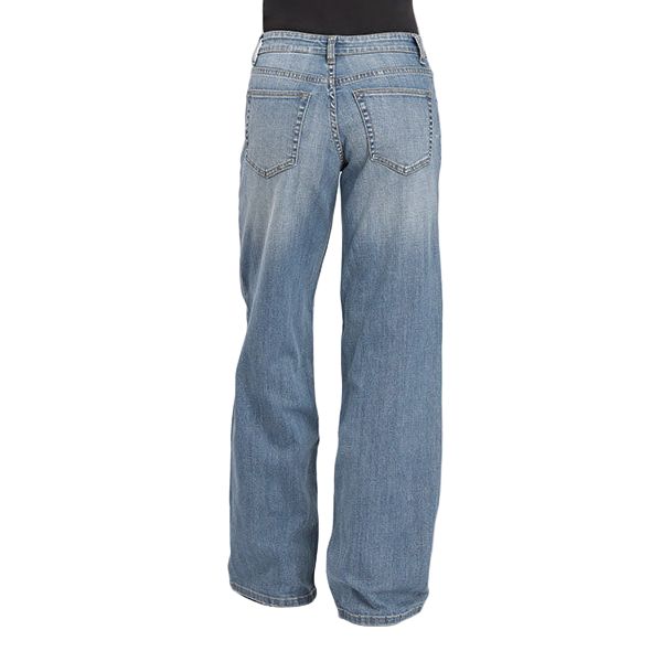 Women's Stetson Mid Rise Wide Leg Light Wash Jeans 11-054-0675-1200