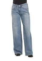 Women's Stetson Mid Rise Wide Leg Light Wash Jeans 11-054-0675-1200